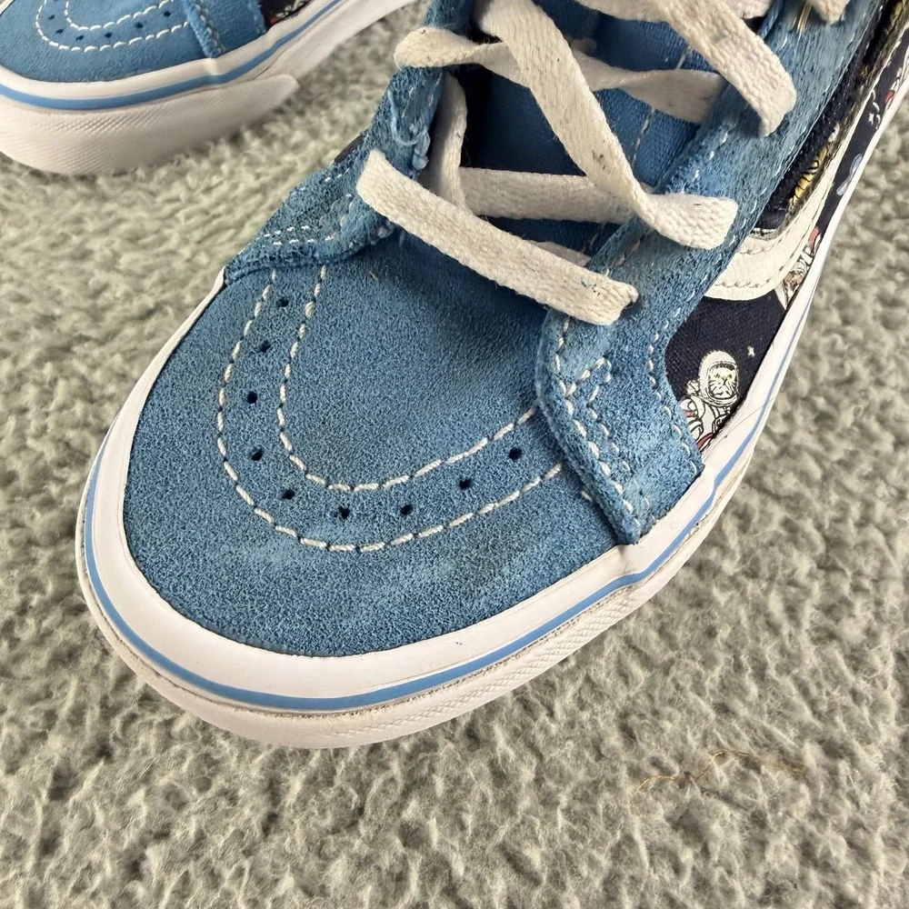 Vans Kids Blue High-Top Sneakers with Space Print